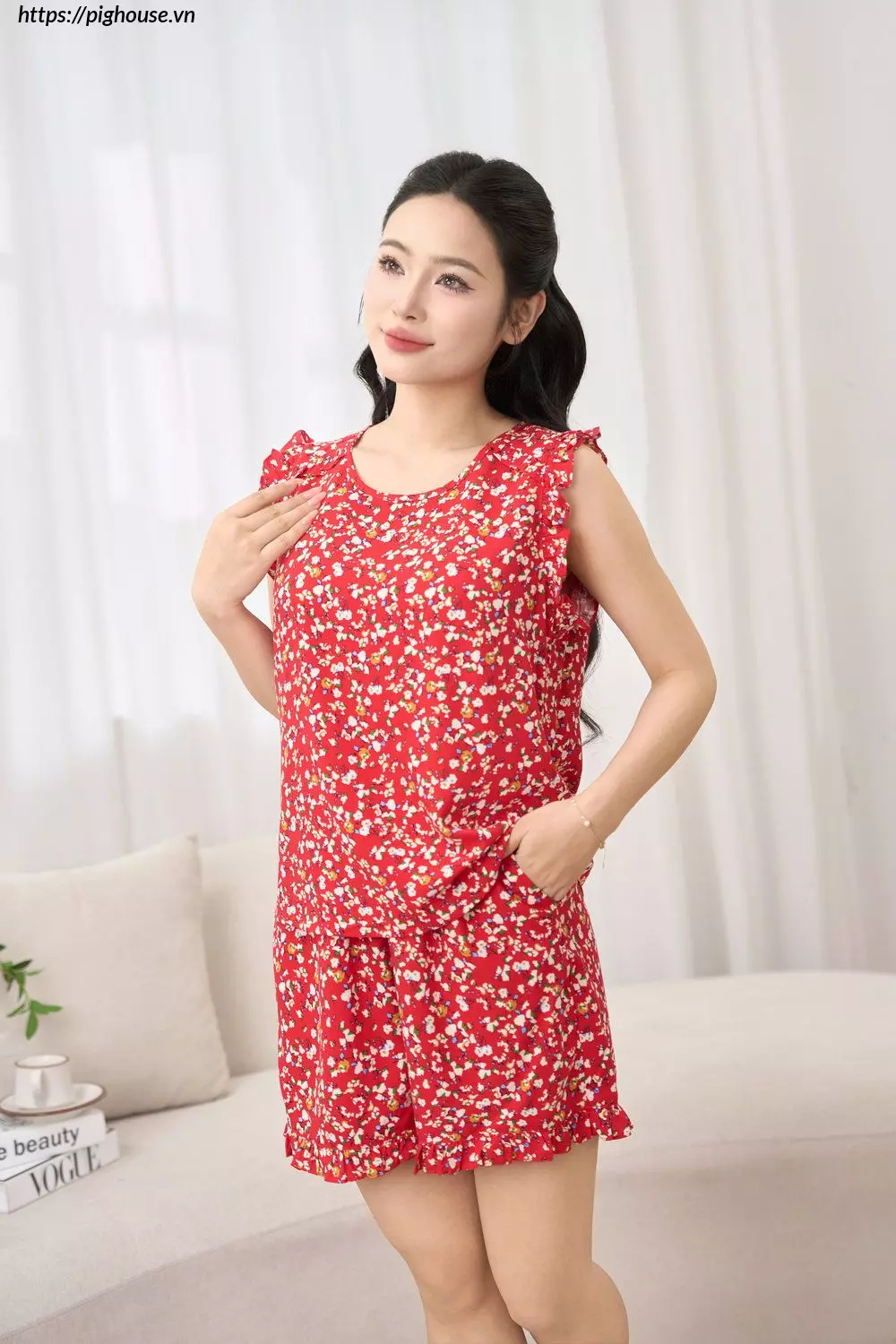 Bộ Lanh Quần Đùi Sát Nách Cardina