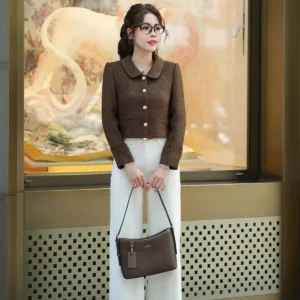 Quần Jeans Ống Suông Cạp Cao