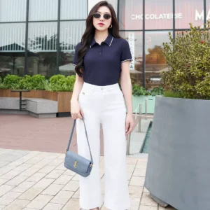 Quần Jeans Nữ Suông Nấm LUPERI