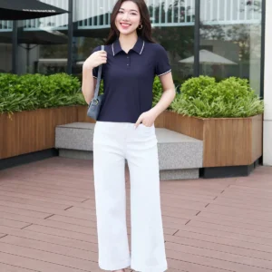 Quần Jeans Nữ Suông Nấm LUPERI