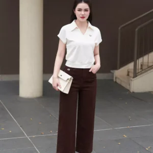 Quần Jeans Nữ Suông Nấm LUPERI