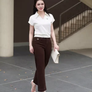 Quần Jeans Nữ Suông Nấm LUPERI