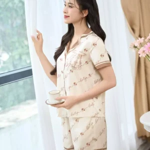 Pijama Lua Satin LOVE Mem Mai Cardina