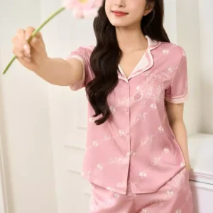 Pijama Lua Satin LOVE Mem Mai Cardina