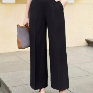 quần ống suông nữ lưng cao LFQD2143