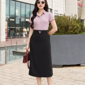 Chân váy midi dáng A LUPERI