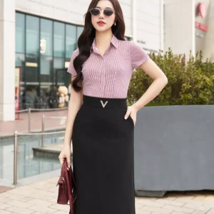 Chân váy midi dáng A LUPERI