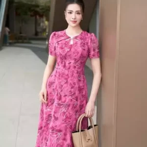 Váy CainD Leia Dress Hồng Tôn Dáng
