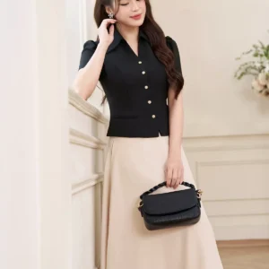 Áo ký giả LUPERI tay ngắn dáng trẻ trung