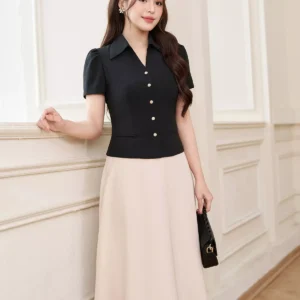 Áo ký giả LUPERI tay ngắn dáng trẻ trung