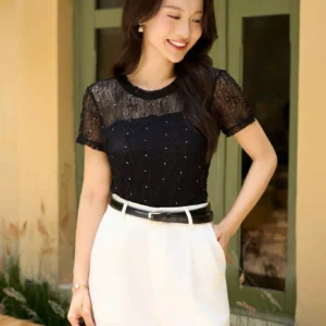 Áo Ren Ép Đá Cardina Younger