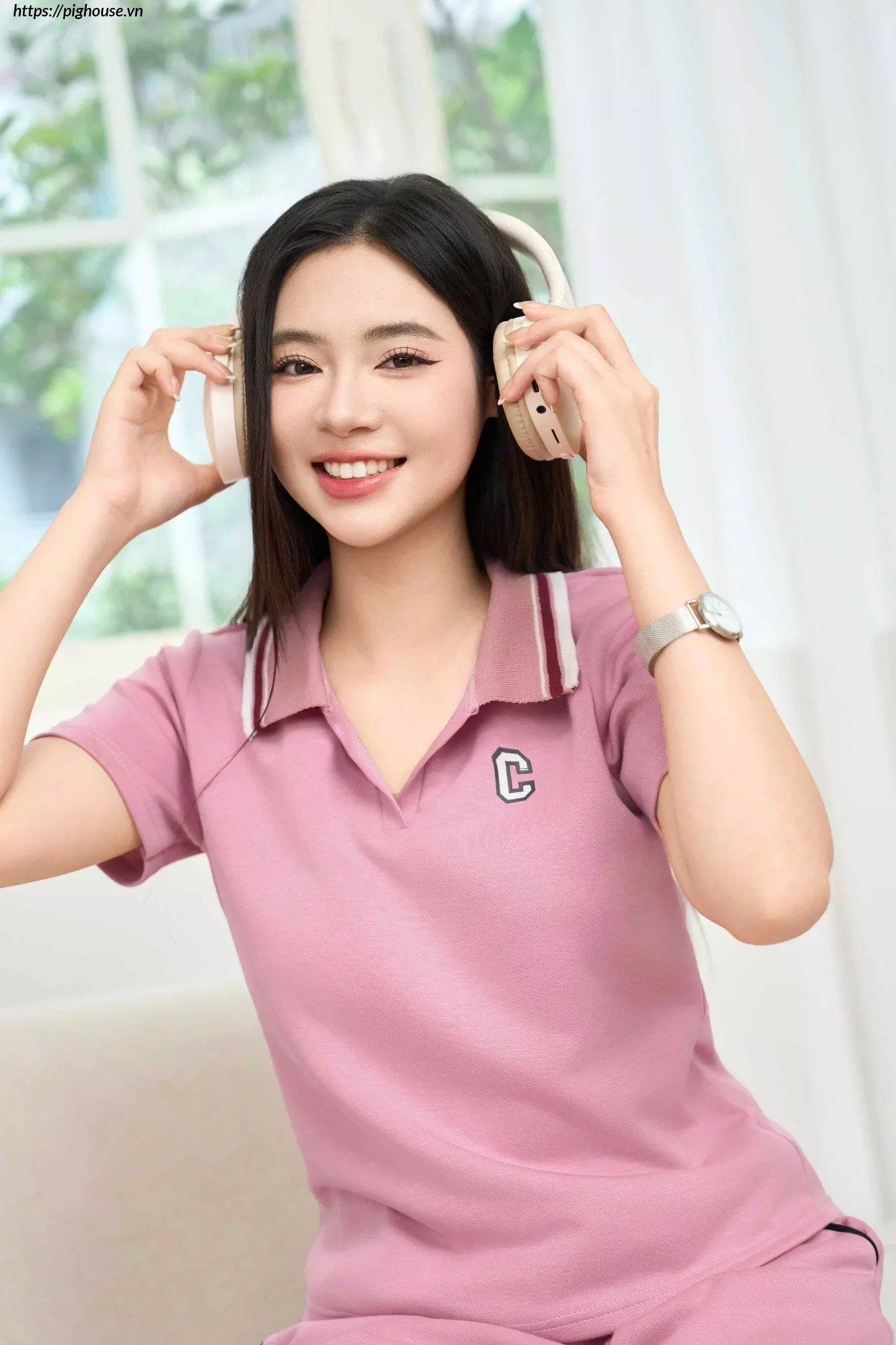 Bo cotton umi soi lanh co polo cardina