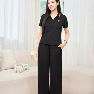 Bo cotton umi soi lanh co polo cardina