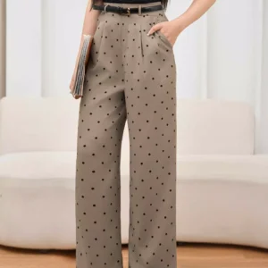 Quần Suông Nữ Chấm Bi Cardina Younger