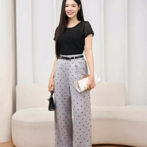 Quần Suông Nữ Chấm Bi Cardina Younger