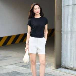 Áo Dệt Kim Cotton Tay Liền Cardina Thanh Lịch