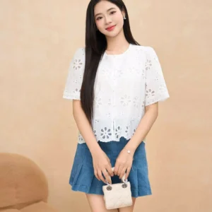 Áo Sơ Mi Nữ Thêu Hoa Cardina Younger