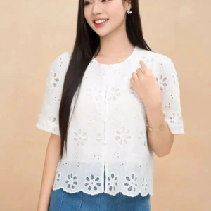 Áo Sơ Mi Nữ Thêu Hoa Cardina Younger