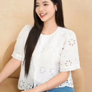 Áo Sơ Mi Nữ Thêu Hoa Cardina Younger