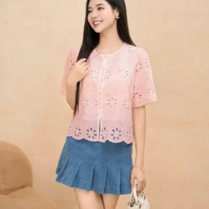 Áo Sơ Mi Nữ Thêu Hoa Cardina Younger