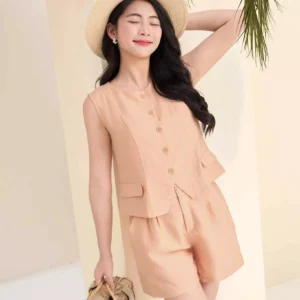 Set đũi gile quần đùi Cardina