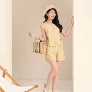 Set đũi gile quần đùi Cardina