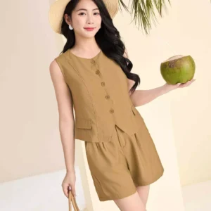 Set đũi gile quần đùi Cardina