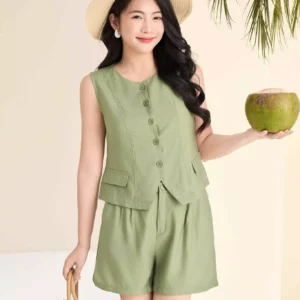 Set đũi gile quần đùi Cardina