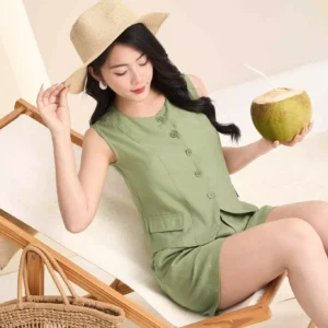 Set đũi gile quần đùi Cardina