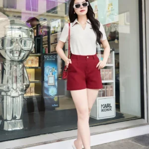Áo Polo Cotton Lạnh Luperi Phối Lé Cổ Bo Gấu