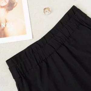 Quần Short Tuytsi Hàn Cạp Cao Ống Rộng Cardina