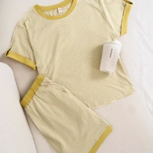 Đồ bộ mặc nhà cotton kẻ ngang Cardina