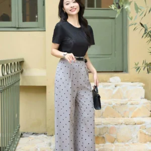 Áo Ren Cardina Younger Tay Ngắn Cổ Tròn