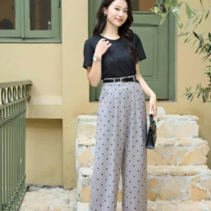 Áo Ren Cardina Younger Tay Ngắn Cổ Tròn