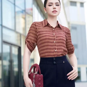 Quần suông nấm cạp cách điệu LUPERI