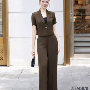 áo vest luperi tay ngắn phụ kiện lá