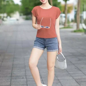 Áo Thun Tăm Nữ Cardina Cổ Tròn