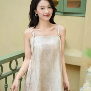 Cardina Younger set bo linen ao 2 day quan suong
