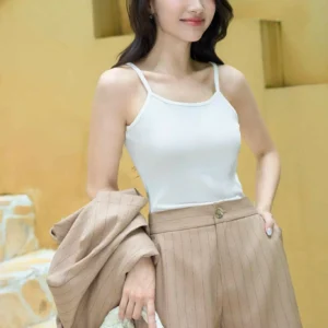 Quần Soóc Nữ Cardina Younger Vải Tuýt Si Kẻ