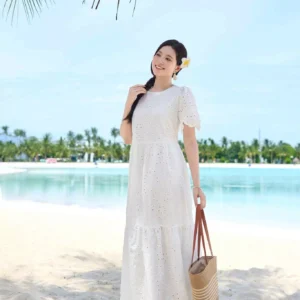 Đầm Maxi Đi Biển Thô Boi Dáng Suông Cardina