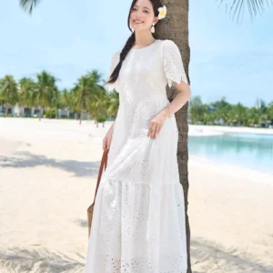 Đầm Maxi Đi Biển Thô Boi Dáng Suông Cardina