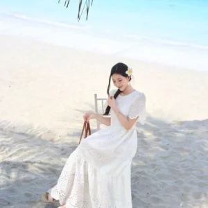 Đầm Maxi Đi Biển Thô Boi Dáng Suông Cardina