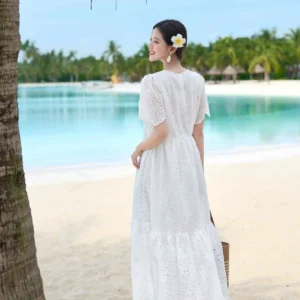 Đầm Maxi Đi Biển Thô Boi Dáng Suông Cardina