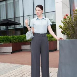 Quần suông cạp cách điệu LUPERI