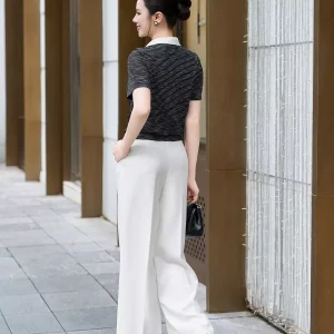 Áo Polo Luperi cổ sen len lạnh