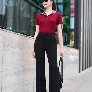 Quần ống loe LUPERI cạp cao thanh lịch