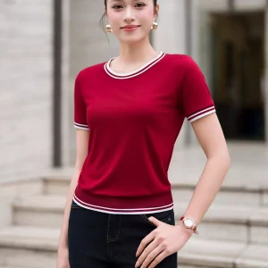 Áo phông LUPERI cổ tròn bo viền trẻ trung năng động