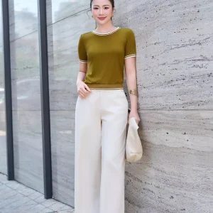 Áo phông LUPERI cổ tròn bo viền trẻ trung năng động