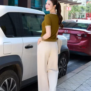 Áo phông LUPERI cổ tròn bo viền trẻ trung năng động