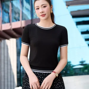 Áo phông LUPERI cổ tròn bo viền trẻ trung năng động